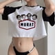 thumbnail image 5 of Camiseta Morat para mujer, camisetas harajuku, ropa gráfica para niña, 5 of 5
