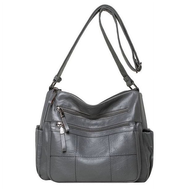 LHSHID Casual Large Capacity Shoulder Bags For Women Mama Shopping Bag Crossbody Purse Soft Pu Leather Handbag Totes bolsa feminina