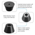 thumbnail image 4 of Uxcell 4pcs Rubber Feet Bumpers Pads with a metal washer Black 50x32x30mm, 4 of 5