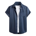 thumbnail image 3 of Mens Hawaiian Shirt, Short Sleeves Lapel Button Down Graphic Short Sleeve Blouse Hop Pattern Funny Hawaiian Shirts Button Down Dressy Casual Tops, 3 of 6