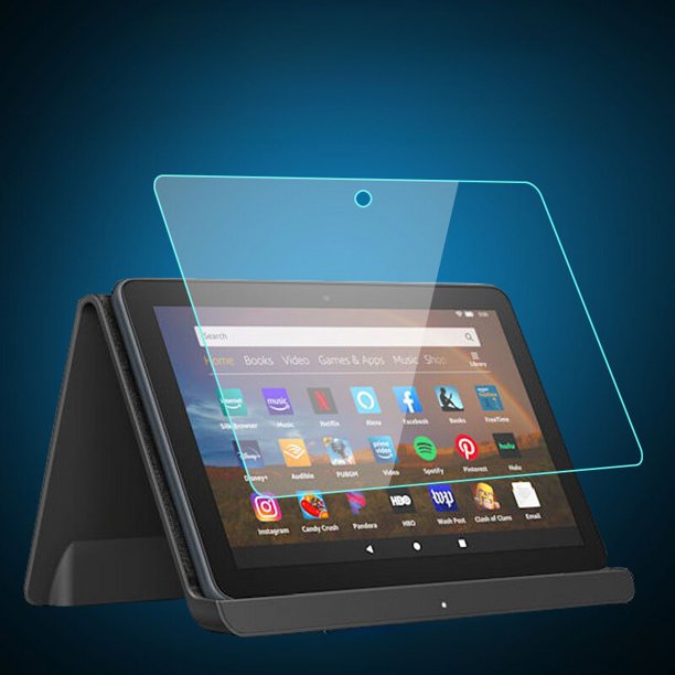 Para Kindle Fire HD8 2022, película plana HD8plus, película protectora de pantalla de 8 pulgadas 2020, película templada