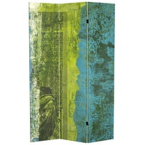 Oriental Furniture 6 ft. Tall Philosopher's Gate Canvas Room Divider - 3 Panel