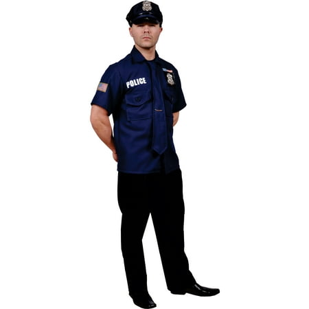 Dress Up America Police Officer, Multi-Colored, Adult Standard
