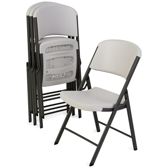 Lifetime Classic Commercial (8-Pack) Folding Chair in Almond