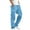 Sky Blue, variant on Taqqpue Mens Casual Cargo Joggers Solid Color Stretch Drawstring Elastic Waist Cargo Pants Casual Workout Athletic Long Pants with Multi Pockets