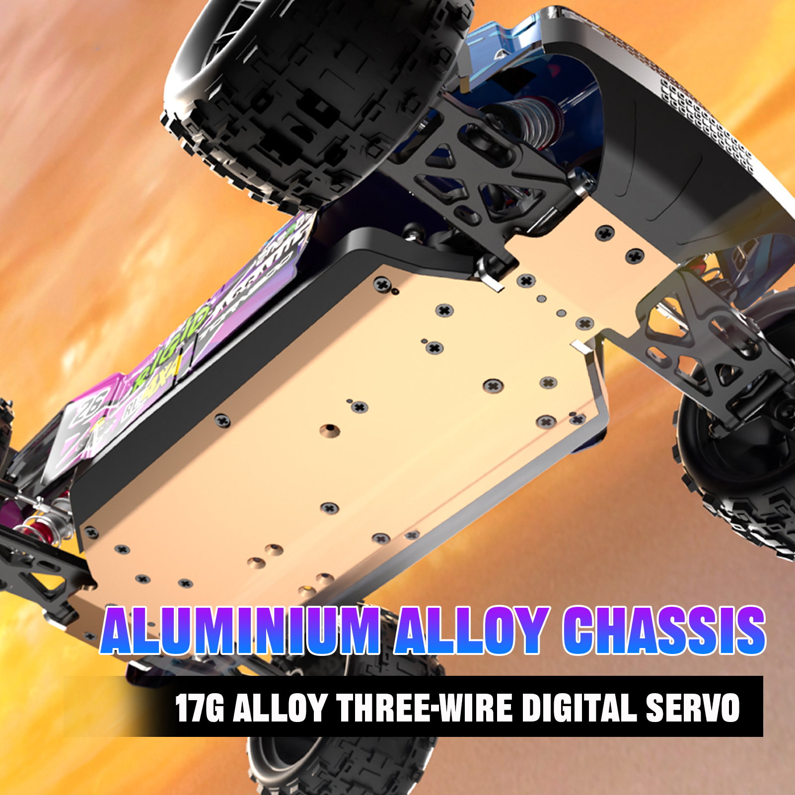 1:12 Full Scale 4WD Brushless RC Car, All Terrain 60KM/H High Speed Off Road Truck, Alloy Chassis, 2.4Ghz Remote Control, Supports Vehicles Racing Together