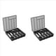 thumbnail image 1 of 2X Organizador de Cubiertos con Tapa, Bandeja Cubierta para Utensilios para Cajón y Encimera de Cocina, Cubiertos y Cubiertos de Plástico Negro, 1 of 5