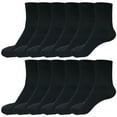 thumbnail image 6 of Lot 1-12 Mens Teens Casual Cotton Ankle Quarter Mid Crew Thin Socks Size 4-8.5, 6 of 6