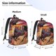 thumbnail image 2 of Disketp a herd of horses Mochila de Lona Estampada, Mochila Escolar de Viaje Ligera para Estudiantes y Portátil-Small, 2 of 5