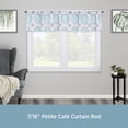 thumbnail image 4 of Kenney Amelia 48-84" Petite Café Adjustable Curtain Rod, 7/16" Dia., Black, 4 of 5