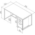 thumbnail image 2 of Bush Industries Method 60W Table Desk, 3 Drawer Mobile File Cabinet from Office by kathy ireland®, 2 of 7