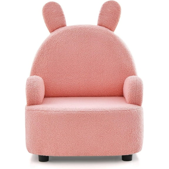 OLAKIDS Kids Sofa, Toddler Armchair Chair with Solid Sturdy Wood Construction Plush Fabric, Upholstered Children Armrest Couch for Nursery Kindergarten Playroom Preschool, Gift for Boys Girls