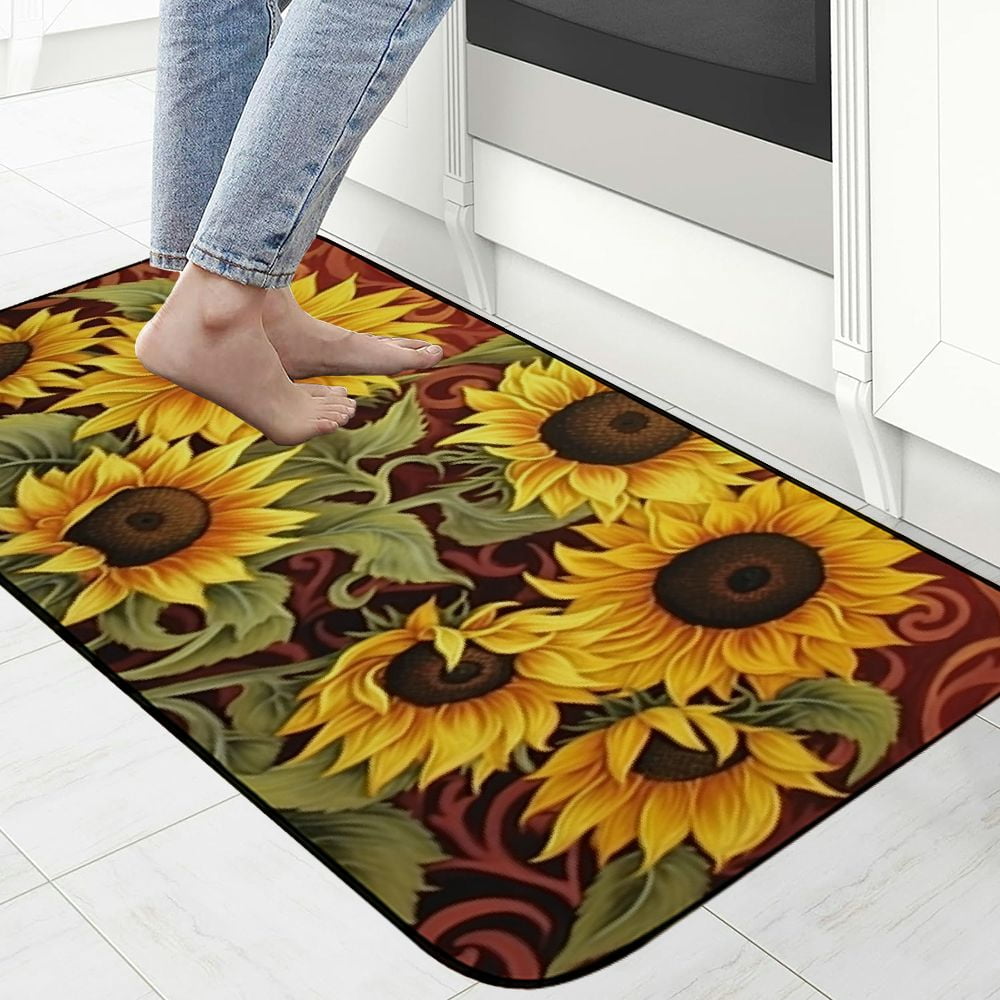 Heduofu Decorative Door Mat, Door Mat with Non-Slip Rubber Backing, Easy Cleaning, Traps Dirt, Rug for Entry, Patio, Garage 19.68*47.24 in