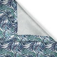 thumbnail image 4 of Ambesonne Palm Leaf Valance Pack of 2, Tropical Nature Exotic, 54"X12", Turquoise Navy Blue, 4 of 5