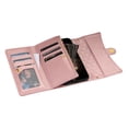 thumbnail image 5 of Decase Phone Case for Google Pixel 9 / 9 Pro Wallet Cover with Wrist Strap Leather Flip Zipper Credit Card Holder Accessories Slot Stand Cell Women Girls Men,Rosegold, 5 of 8
