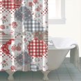 thumbnail image 4 of Pioneer Flower Floral Print Pattern Shower Curtain 72"x84", Bathroom Decorative Shower Curtain Set with 12 Hooks, Waterproof Washable, 4 of 6