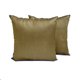thumbnail image 1 of Funda de cojín decorativa HomeCentric lisa en dorado antiguo (paquete de 2), 45 x 45 cm (18 x 18 pulgadas), funda de cojín de seda artística lisa y lisa para sofá, estilo moderno - Lujo en dorado, 1 of 5