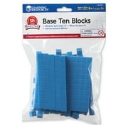 Learning Resources Base Ten Blocks Smart Pack, Classroom Accessories, Early Math Skills, 121 Pieces, Ages 6,7,8+