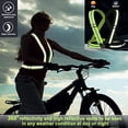 thumbnail image 3 of axGear Reflective Vest Adjustable Safety Running High Visibility Belt Cycling Hiking, 3 of 5
