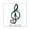 White, variant on CafePress - Music Note - Square Sticker 3" x 3"