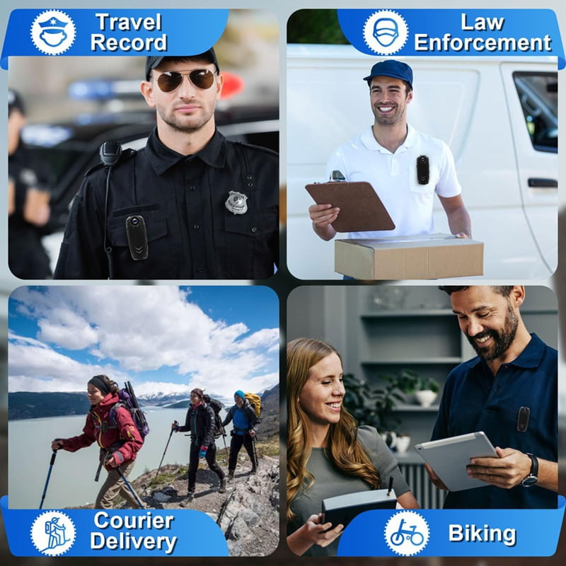 Mini Body Camera, 1080P HD Portable Video Recorder with Night Vision, Motion Detection 10HR Recording Pocket
