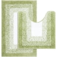 thumbnail image 1 of Juego de alfombras de baño de 2 piezas, alfombrilla de baño de microfibra de 20 x 33 y alfombrilla contorneada en forma de U de 20 x 20, con almohadilla antideslizante, alfombra de baño esponjosa, 1 of 6