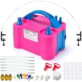 thumbnail image 1 of Balloon Pump,117 PCS Electric Balloon Blower 110V 600W Portable Dual Nozzles Electric Balloon Pump with 12 ft Table Balloon Arch Kit Electric Balloon Air Pump Electric Balloon Inflator with 60 PCS, 1 of 7