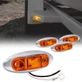 thumbnail image 1 of Kit de Luces Marcadoras Ámbar con LED para Remolque de 2.5" con Bisel Cromado IP67, 1 of 8