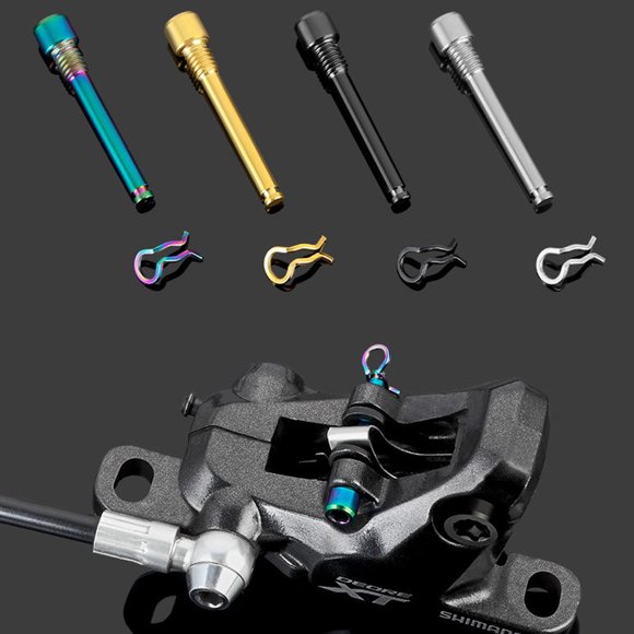 TOOPREbrake plate bolt suit,Retainer Pin Disc Brake Pad Brake Pad Ti-alloy Pin Circlip Bike Pin Caliper Screws Bolt Suit Disc Brake Plate Bolt Plate Bolt Suit Pad Ti-alloy Pin Huiop Ories