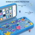thumbnail image 2 of iPod Touch 7 Case, iPod Touch 6 5 Case with Screen Protector, Slim Bumper Hard Case for Apple iPod Touch 5 / 6th / 7th Generation, Blue, 2 of 8
