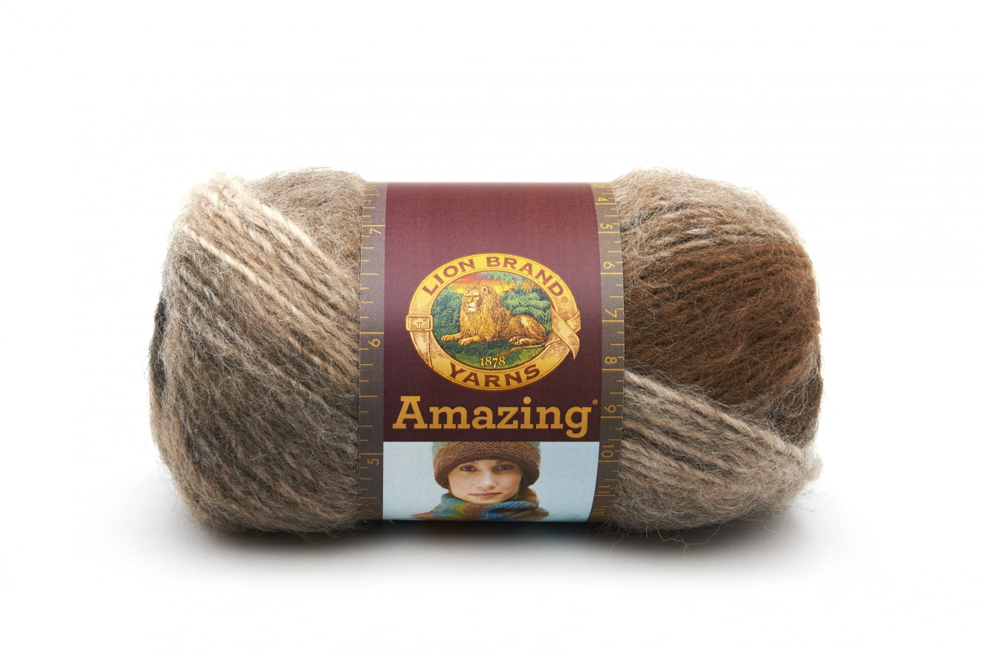 Lion Brand Yarns Amazing Cobblestone Fashion Novelty Yarn, 1 Each