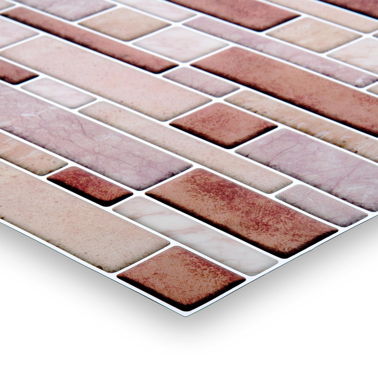 Truu Design Peel and Stick Subway Backsplash Wall Tiles