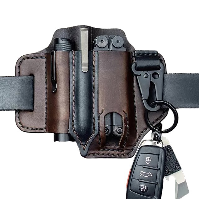 Cinturón De Cuero Multifuncional Táctica Bolsa De Almacenamiento Multiherramienta Portátil Moyic OD010275-01