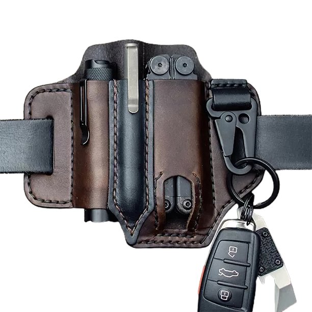 Cinturón De Cuero Multifuncional Táctica Bolsa De Almacenamiento Multiherramienta Portátil Guardurnaity OD010275-01