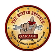 Pasttime Signs Busted Knuckle Garage Vintage Sign Vintage Metal Sign