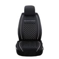 thumbnail image 1 of Funda para silla de coche, Protector decorativo Interior de cuero para automóvil, reemplazo de equipo de decoración automotriz cómodo Herramientas de reparación de automóviles Blanco negro, 1 of 6