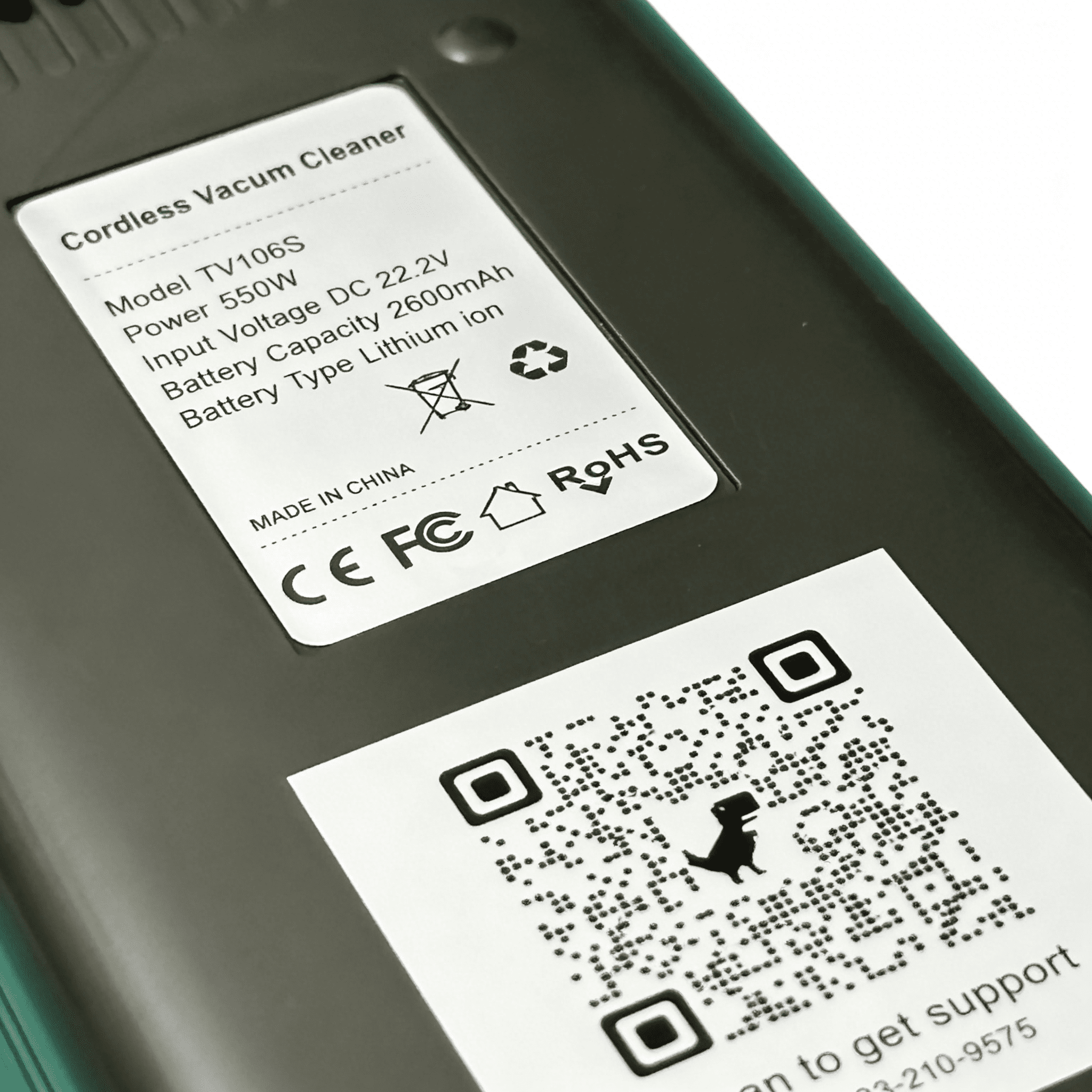 Hosaud Replacement Battery for Hosaud V106S Stick Vacuum, 2600mAh Rechargeable Battery Plug and Play