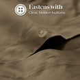thumbnail image 4 of Superior Egyptian Cotton Duvet Cover Set, Full/ Queen, Taupe, 4 of 8