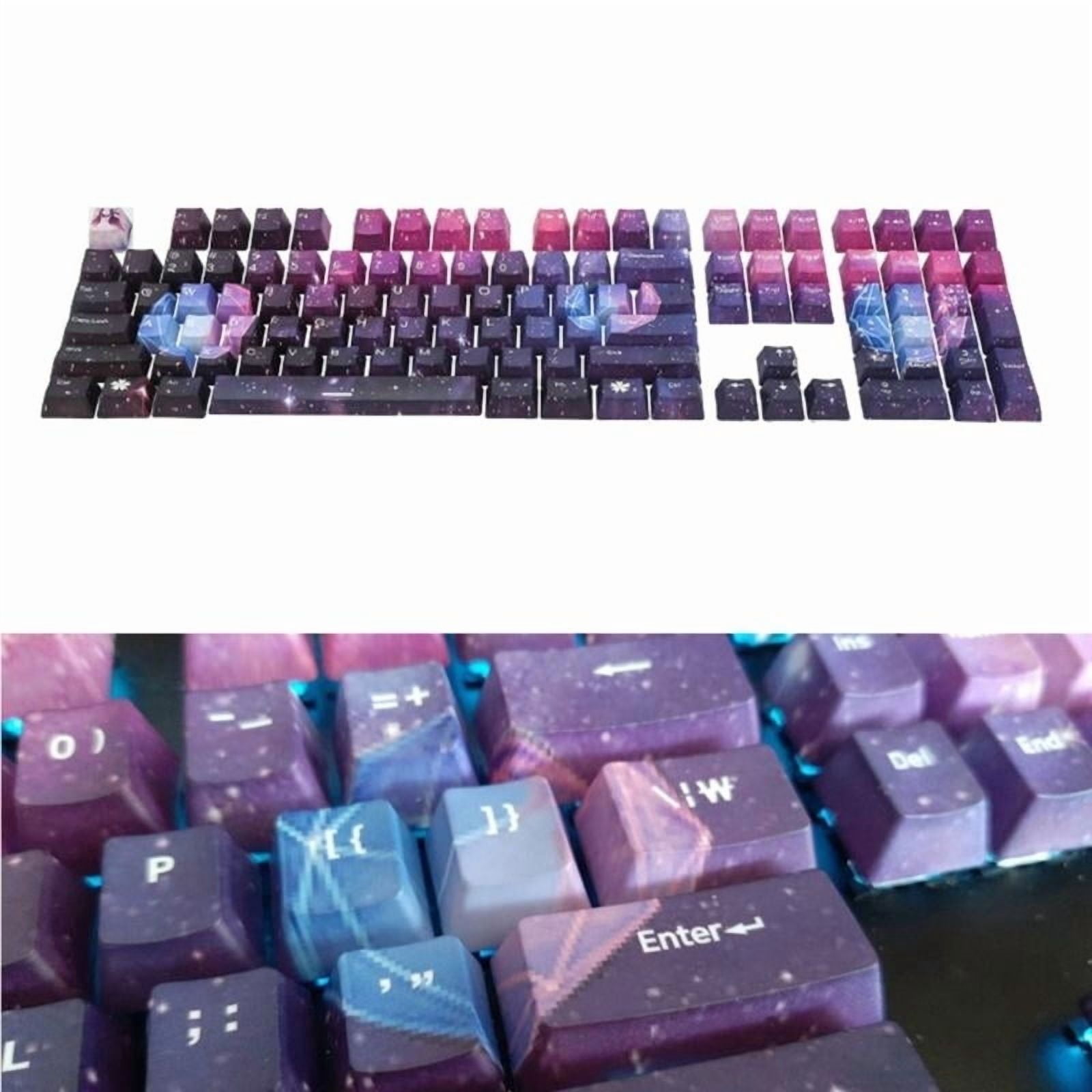 108 Keys PBT Keycaps Novelty Starry Sky Keycaps Dye Sublimation OEM Profile ForM Switch DZ60 61 SK61 Mechanical Keypad