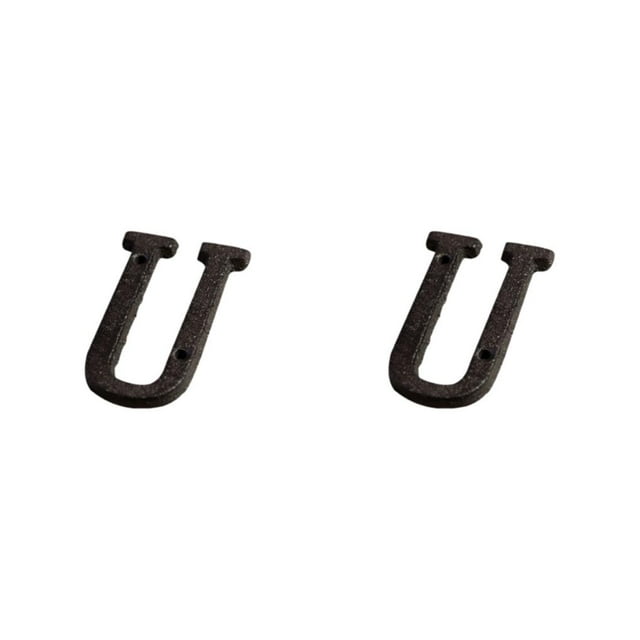 Letras de Metal Matsuzay Placa Decoración Hierro B17--U 2Conjunto
