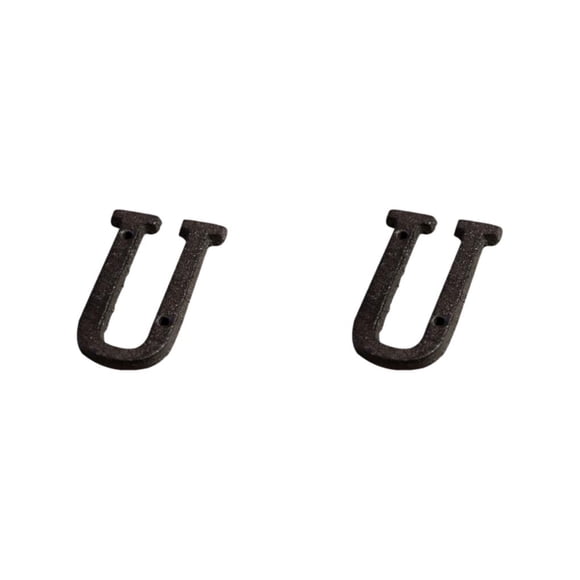 Letras de Metal Matsuzay Placa Decoración Hierro B17--U 2Conjunto