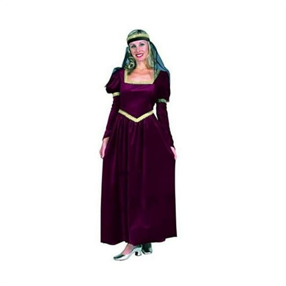 Adult Renaissance Princess Womens Costume, Burgundy - 2XL 20-22