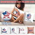 thumbnail image 2 of Utoimkio 4th of July Decorations Pillow Covers 18x18 Inch Independence Day American Flag Patriotic Throw Pillow Covers USA Freedom Pillows Cases for Sofa Home Indoor, 2 of 6