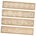 thumbnail image 3 of KLKCMS 4 Pieces Diwali Rangoli Stencils DIY for Scrapbooking Fabric Art Card Making Style A, 3 of 9