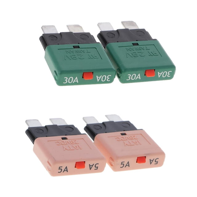 Mini Fusibles Universales de 5Amp + de 4 Piezas para Motocicleta de Automóvil SUV DYNWAVEMX Interruptor automático de mini fusible para automóvil