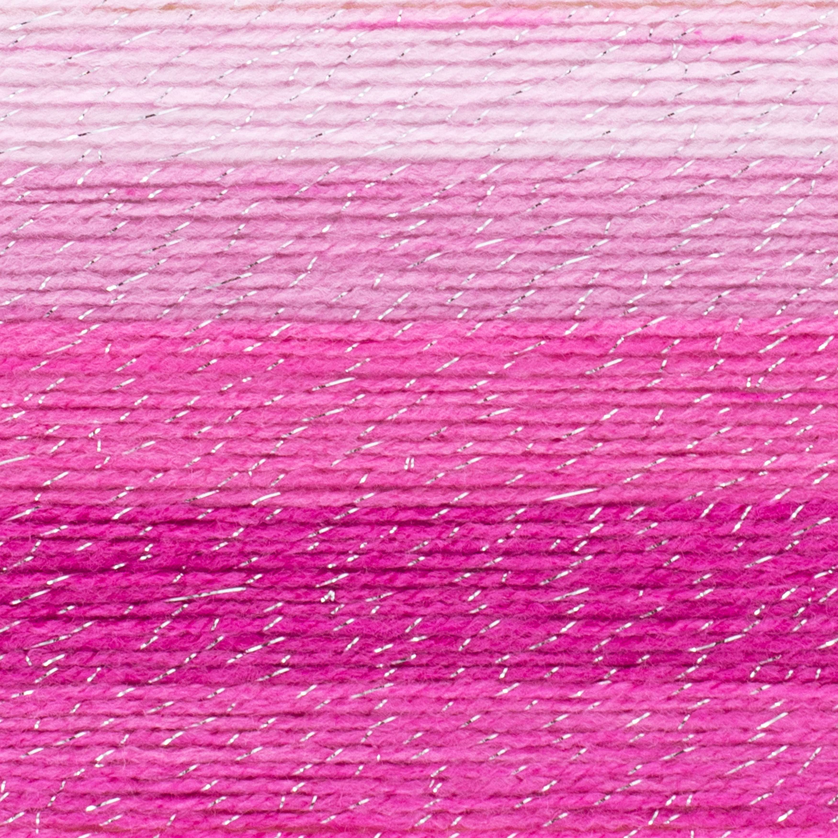 Lion Brand Yarn Mandala Sparkle Aries Light Acrylic Self-Striping Multi-color Yarn