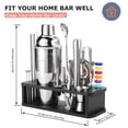 thumbnail image 2 of Set de coctelera HMYBAR de 22 piezas, 700 ml, herramientas color plata, 2 of 6