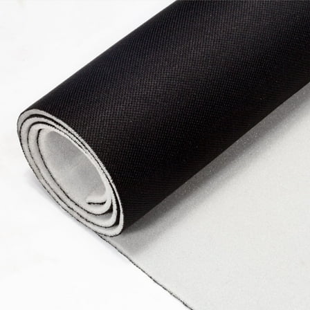 Hiksuky Auto Headliner Fabric 39" L × 60" W Stylish Mesh with Foam Backing - Tube Packaging - Black Interior Replacement Material for Car/Truck/SUV/RV Roof - Home Repair/DIY Headliner Material