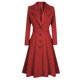 thumbnail image 2 of Puntoco, chaqueta para mujer, gabardina larga con botones de solapa de invierno para mujer, abrigo, prendas de vestir, liquidación de Navidad Puntoco Puntoco-1041, 2 of 8