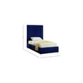 thumbnail image 4 of Coastal Charm Modern , Contemporary Velvet Upholstered Bed with Deep Channel Tufting and Custom Acrylic Legs, 4 of 6